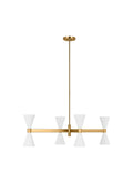 GENERATION LIGHTING Albertine Linear Chandelier Matte White AEC1068MWT