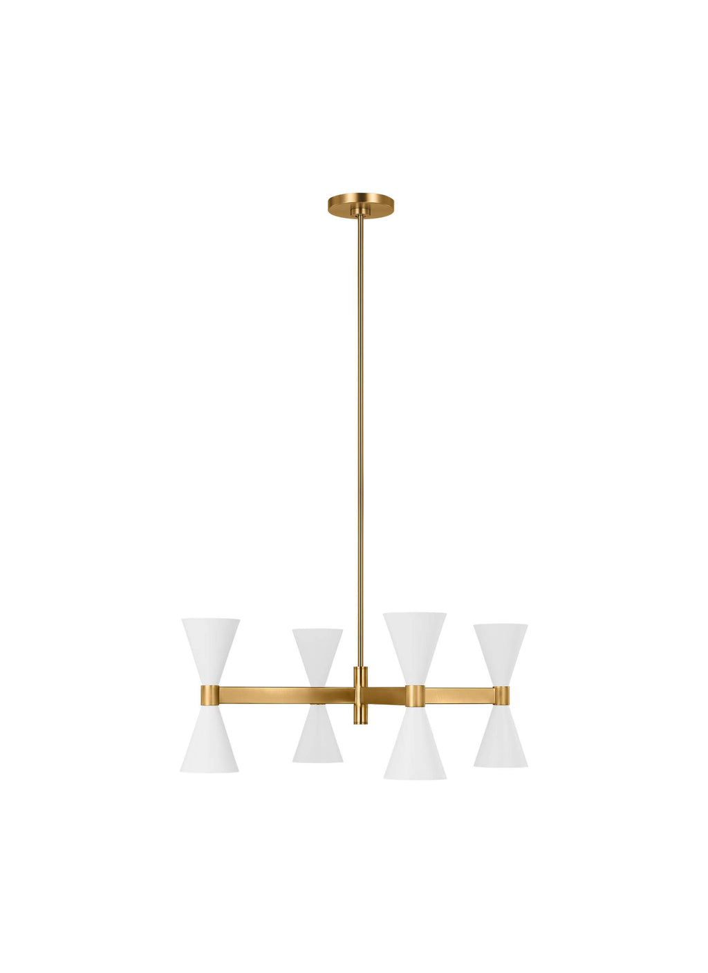 GENERATION LIGHTING Albertine Extra Large Chandelier Matte White AEC1078MWT