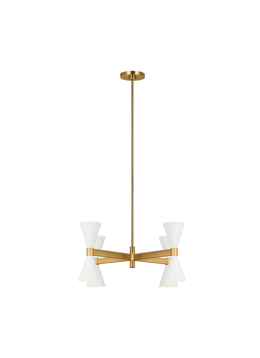 GENERATION LIGHTING Albertine Extra Large Chandelier Matte White AEC1078MWT