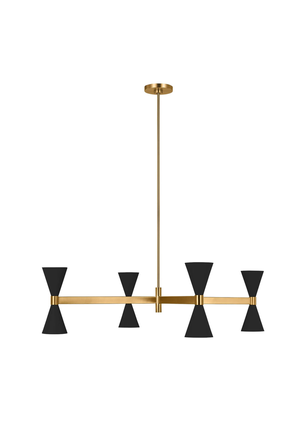 GENERATION LIGHTING Albertine Large Chandelier Midnight Black AEC1088MBK