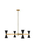 GENERATION LIGHTING Albertine Large Chandelier Midnight Black AEC1088MBK
