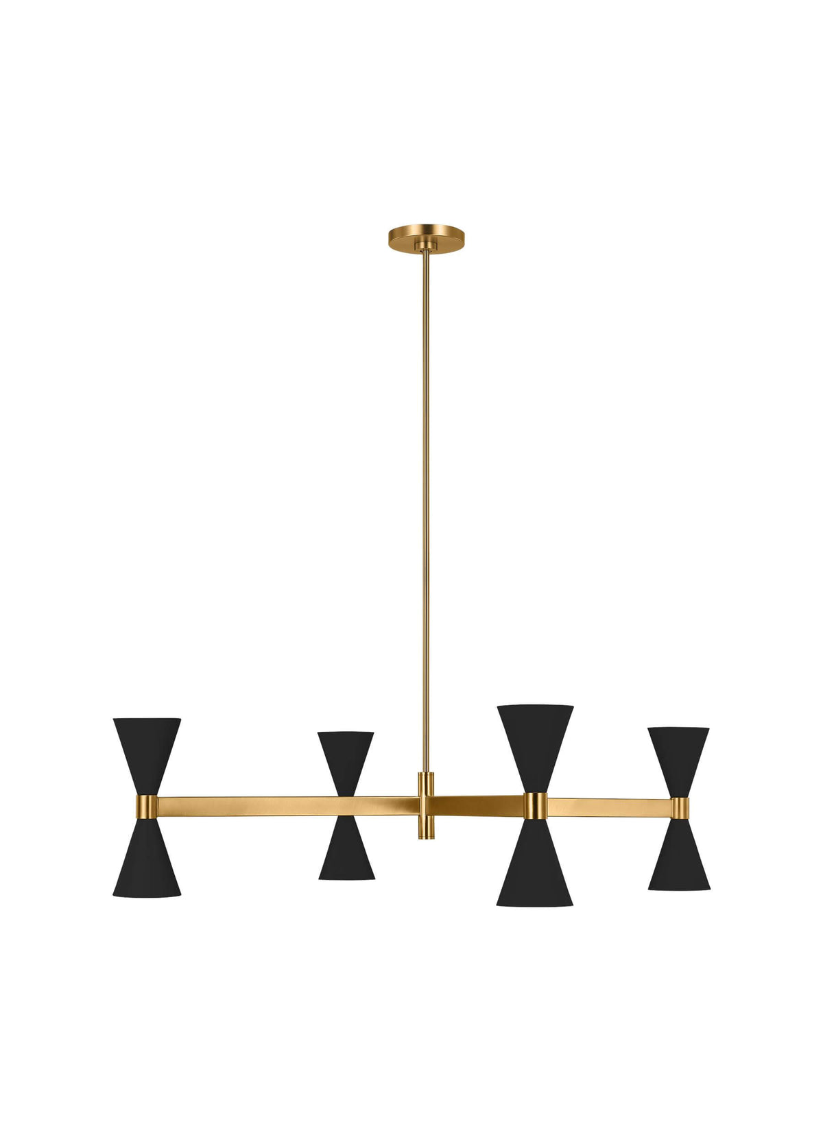 GENERATION LIGHTING Albertine Large Chandelier Midnight Black AEC1088MBK