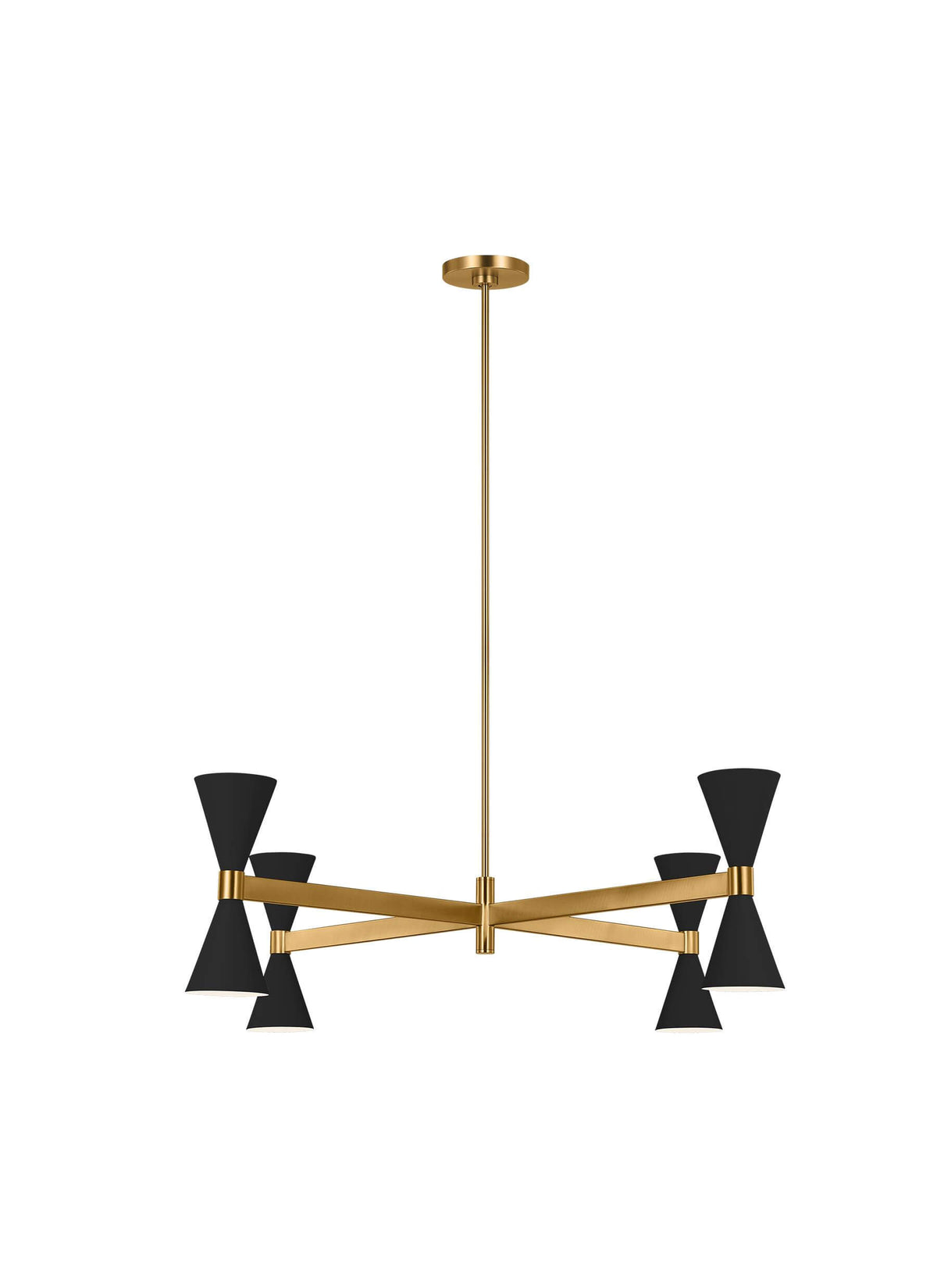GENERATION LIGHTING Albertine Large Chandelier Midnight Black AEC1088MBK