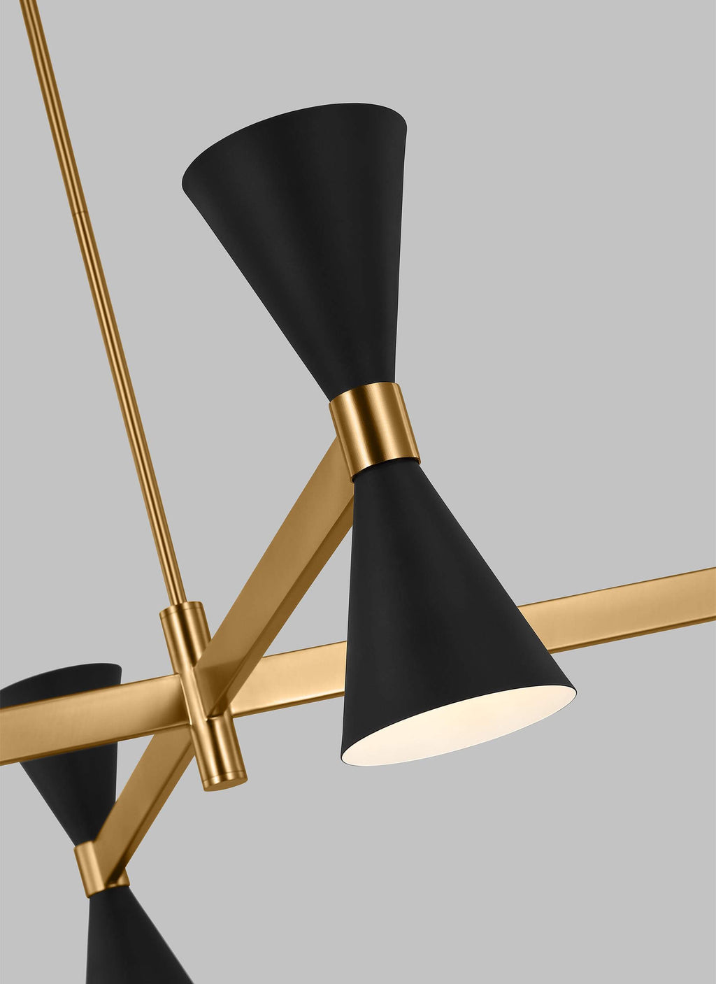 GENERATION LIGHTING Albertine Large Chandelier Midnight Black AEC1088MBK