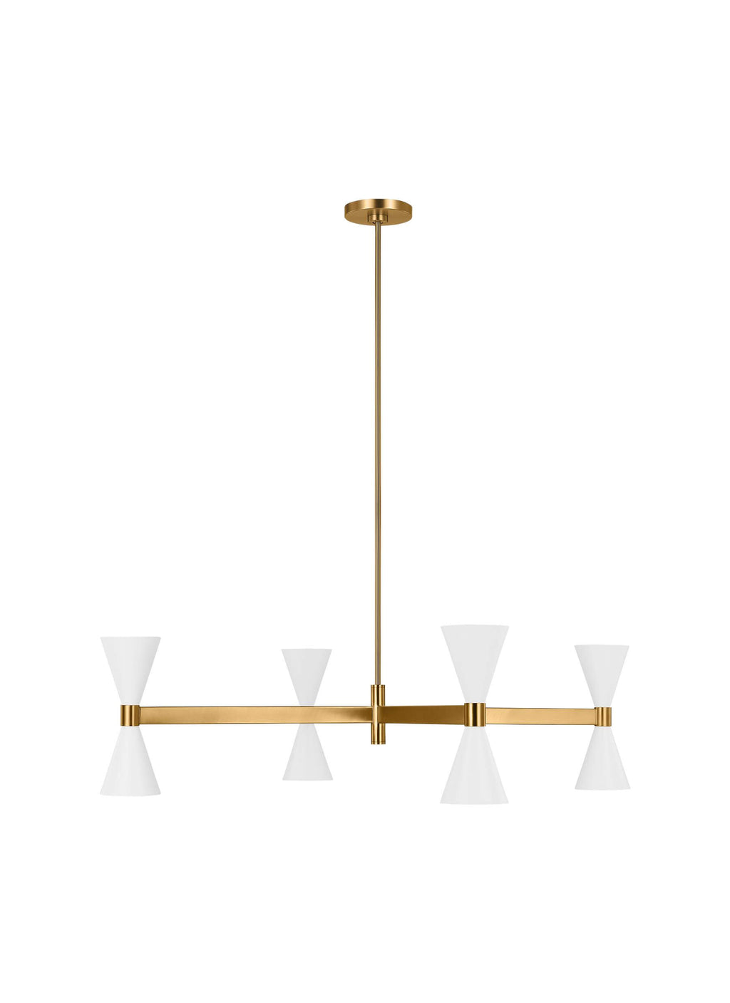 GENERATION LIGHTING Albertine Large Chandelier Matte White AEC1088MWT