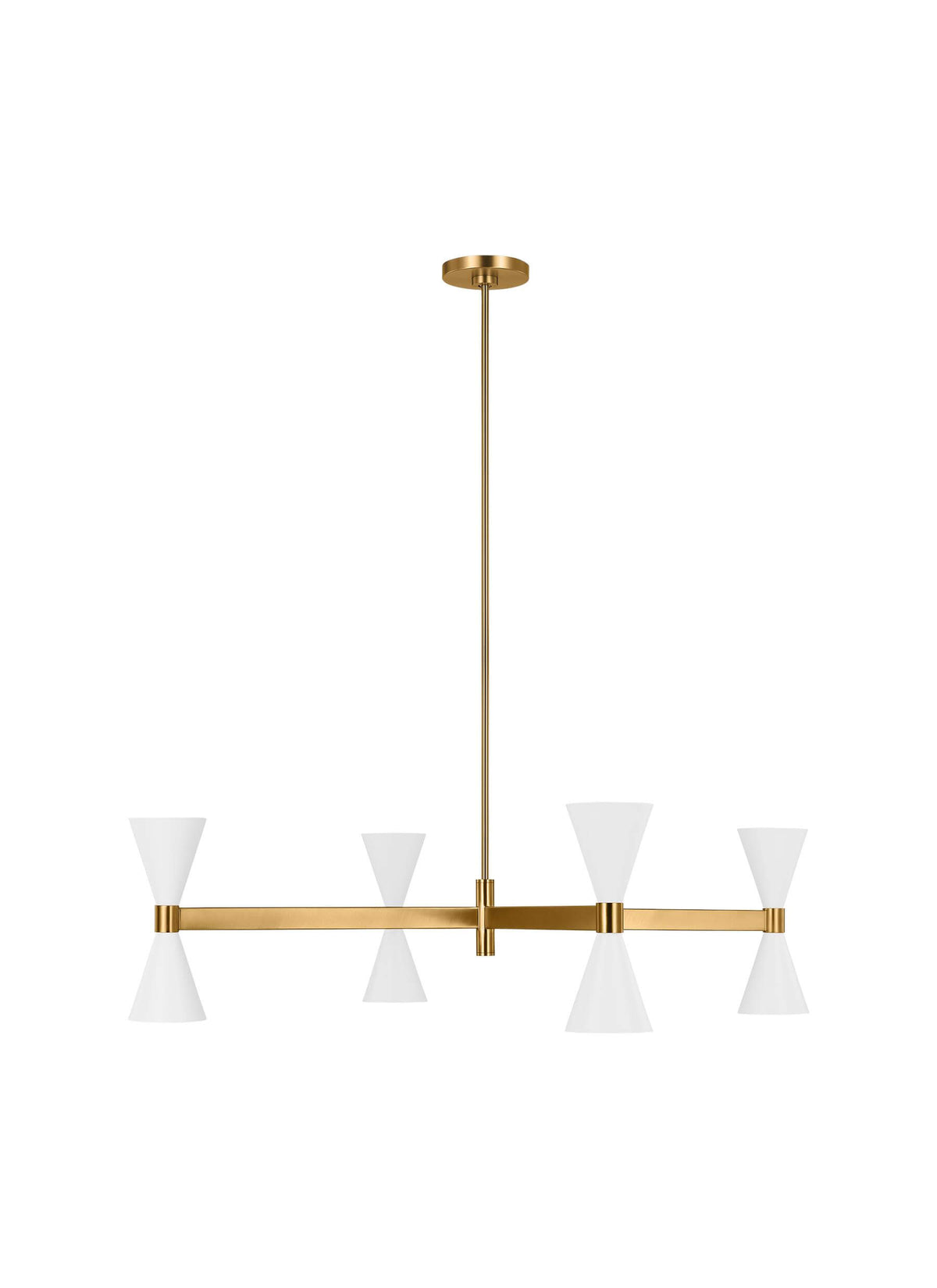 GENERATION LIGHTING Albertine Large Chandelier Matte White AEC1088MWT
