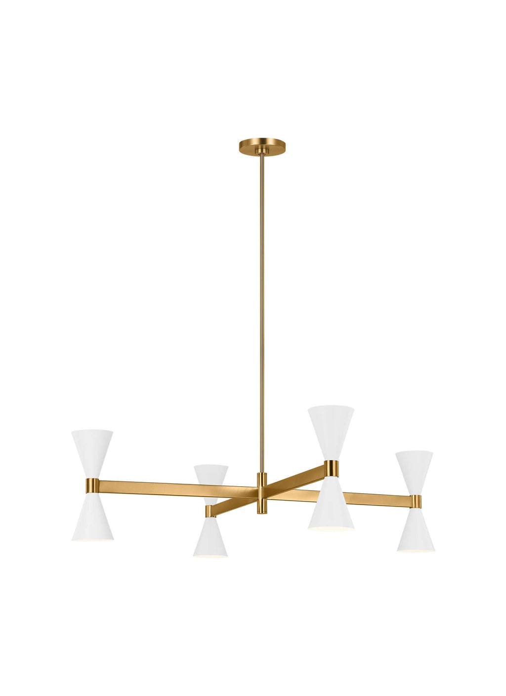 GENERATION LIGHTING Albertine Large Chandelier Matte White AEC1088MWT
