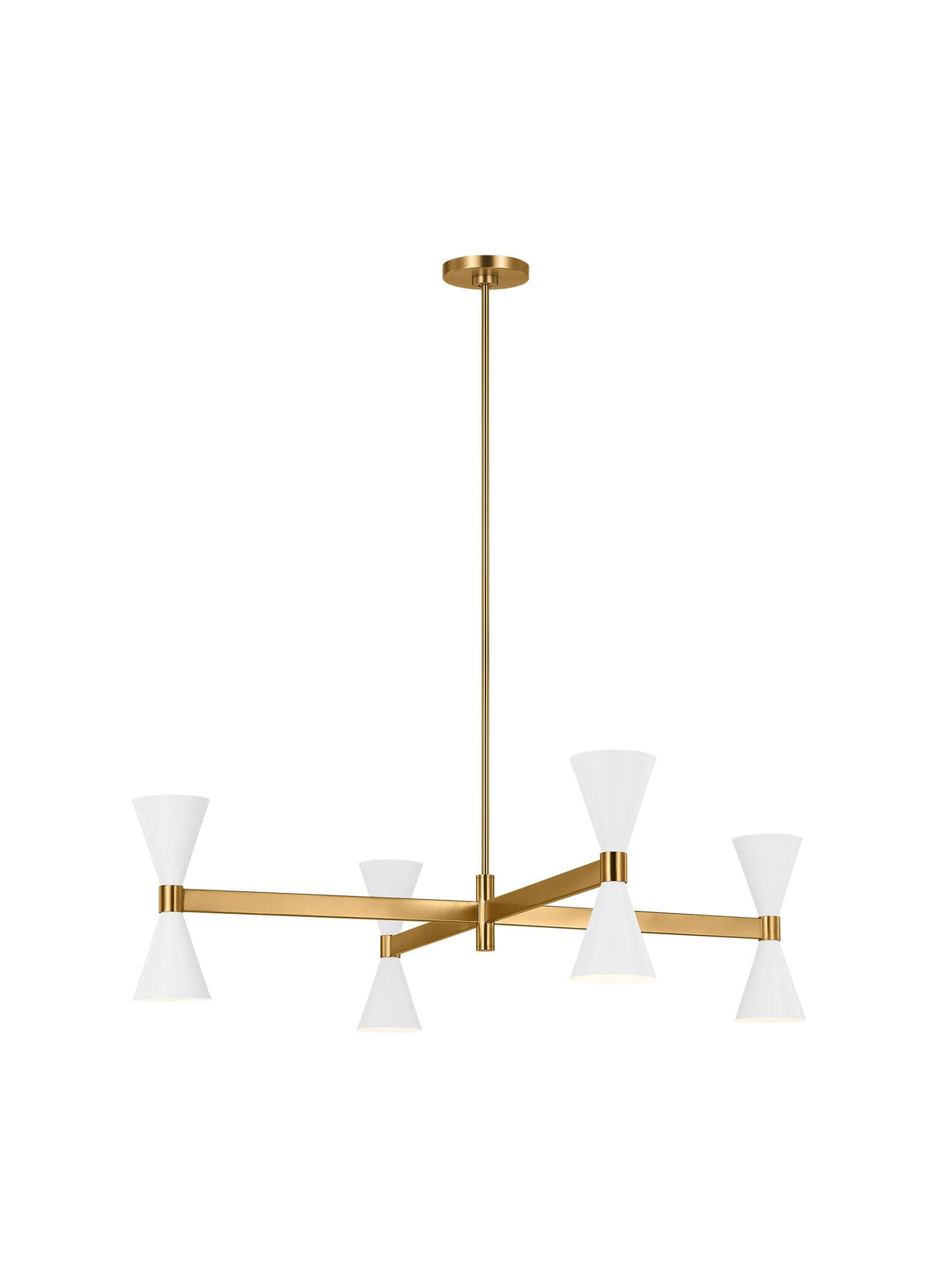 GENERATION LIGHTING Albertine Large Chandelier Matte White AEC1088MWT
