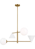 GENERATION LIGHTING Cosmo Large Chandelier AEC1104MWTBBS