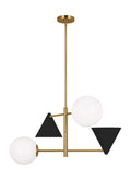 GENERATION LIGHTING Cosmo Medium Chandelier AEC1114MBKBBS