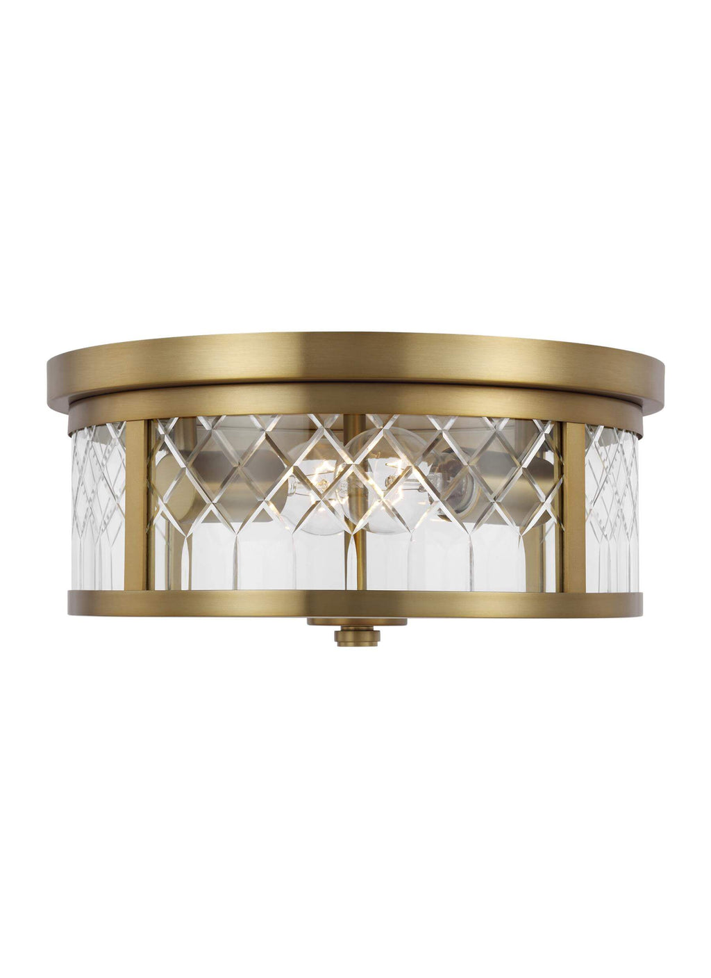 GENERATION LIGHTING Alec Flush Mount Burnished Brass AF1072BBS