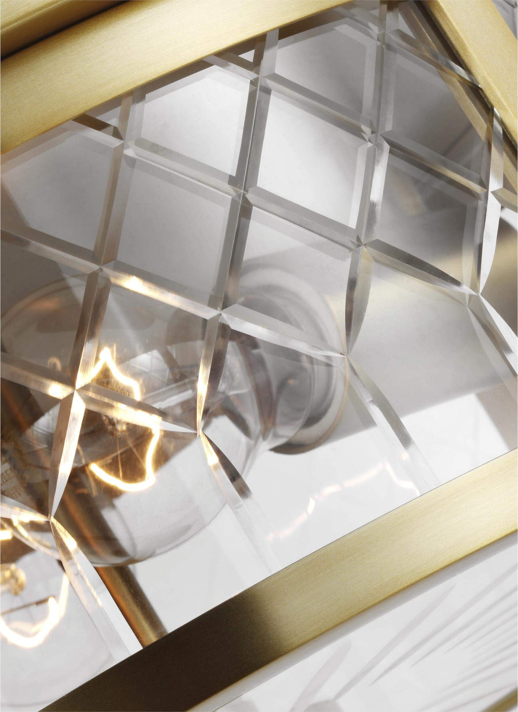 GENERATION LIGHTING Alec Flush Mount Burnished Brass AF1072BBS