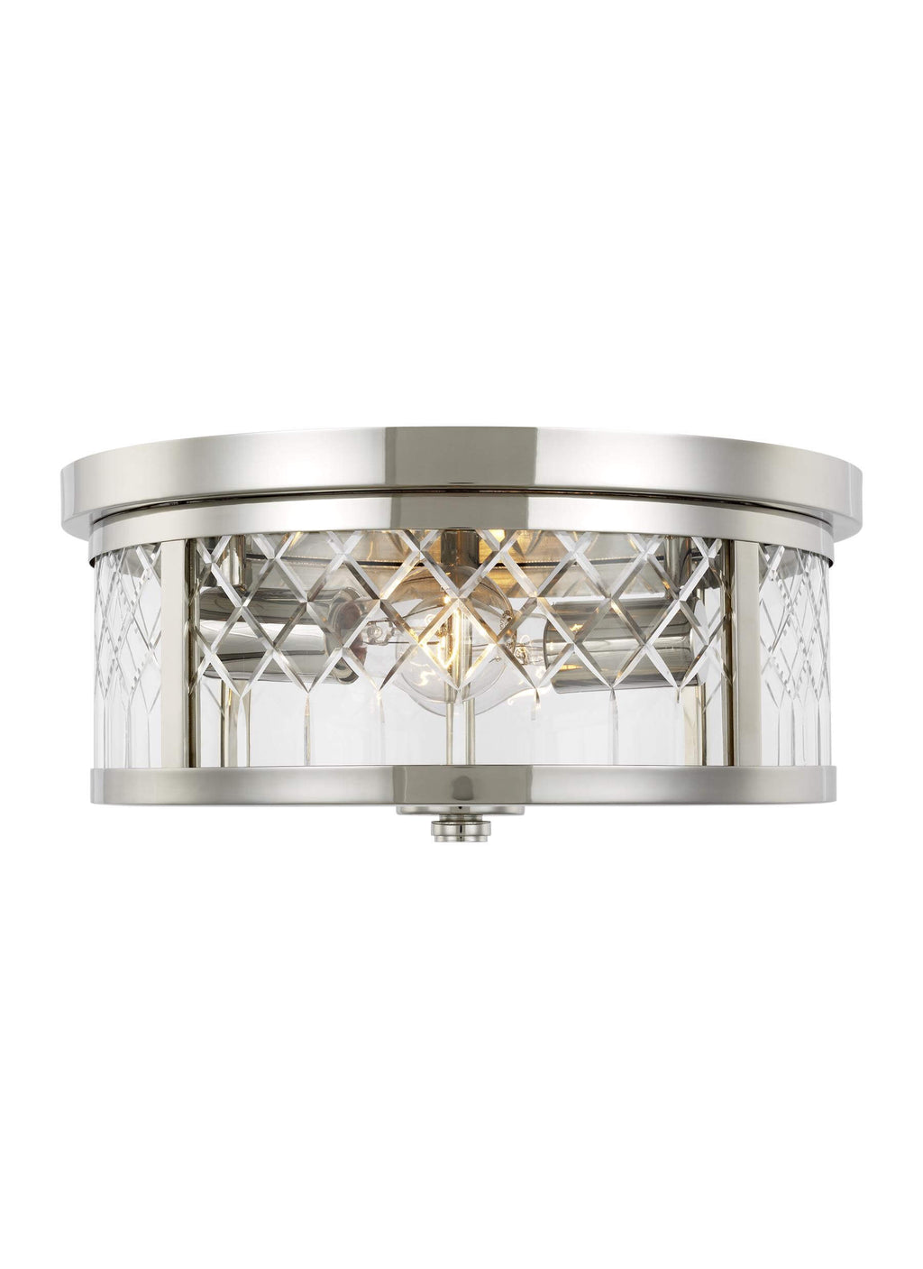 GENERATION LIGHTING Alec Flush Mount Polished Nickel AF1072PN