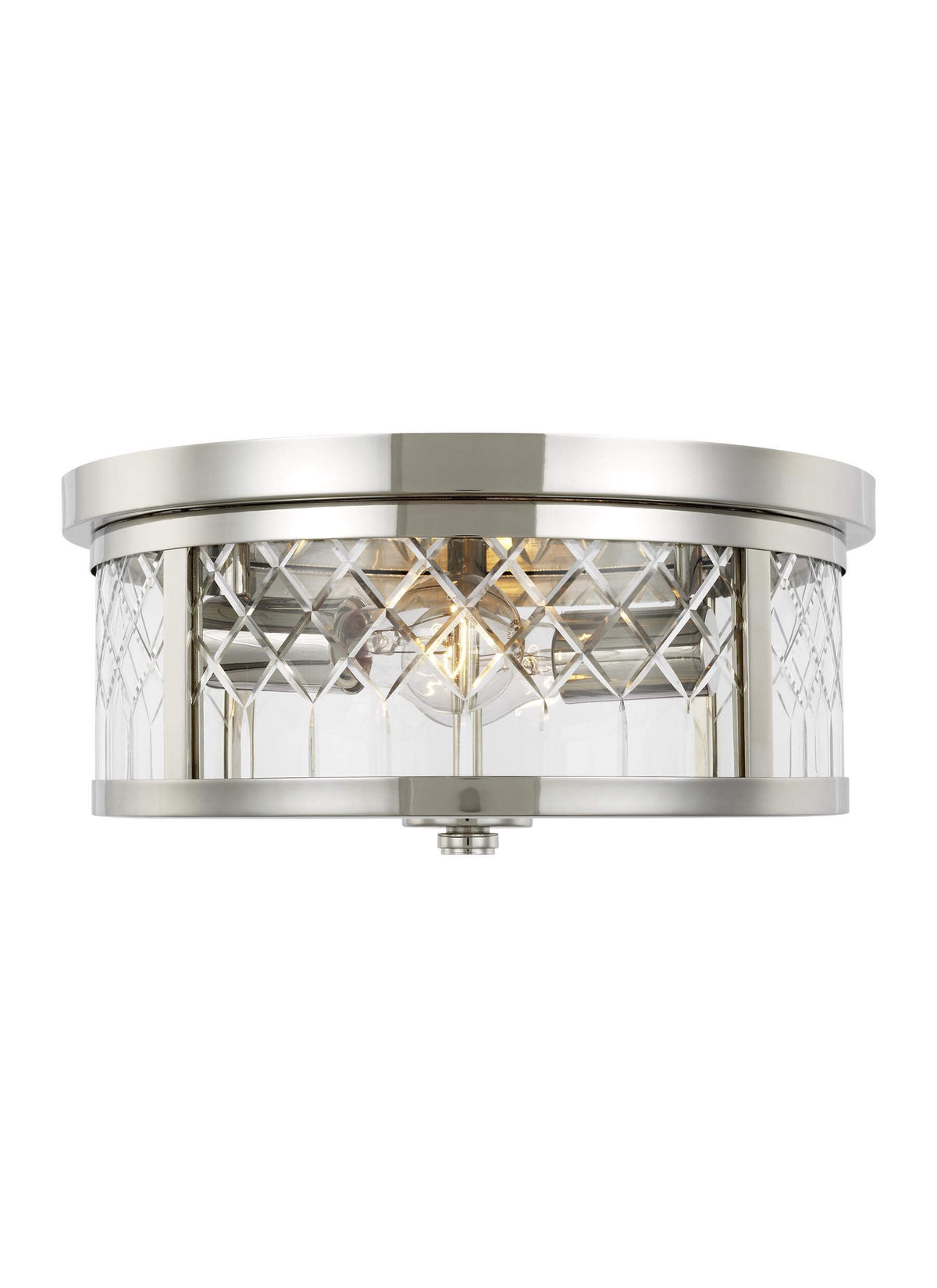 GENERATION LIGHTING Alec Flush Mount Polished Nickel AF1072PN