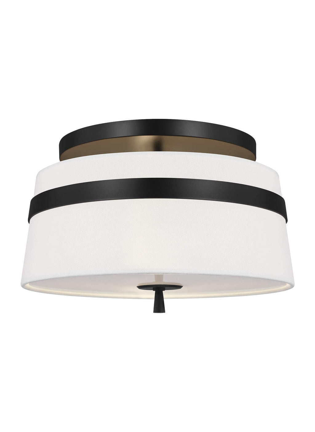 GENERATION LIGHTING Cordtlandt Small Semi-Flush Mount Aged Iron AF1143AI