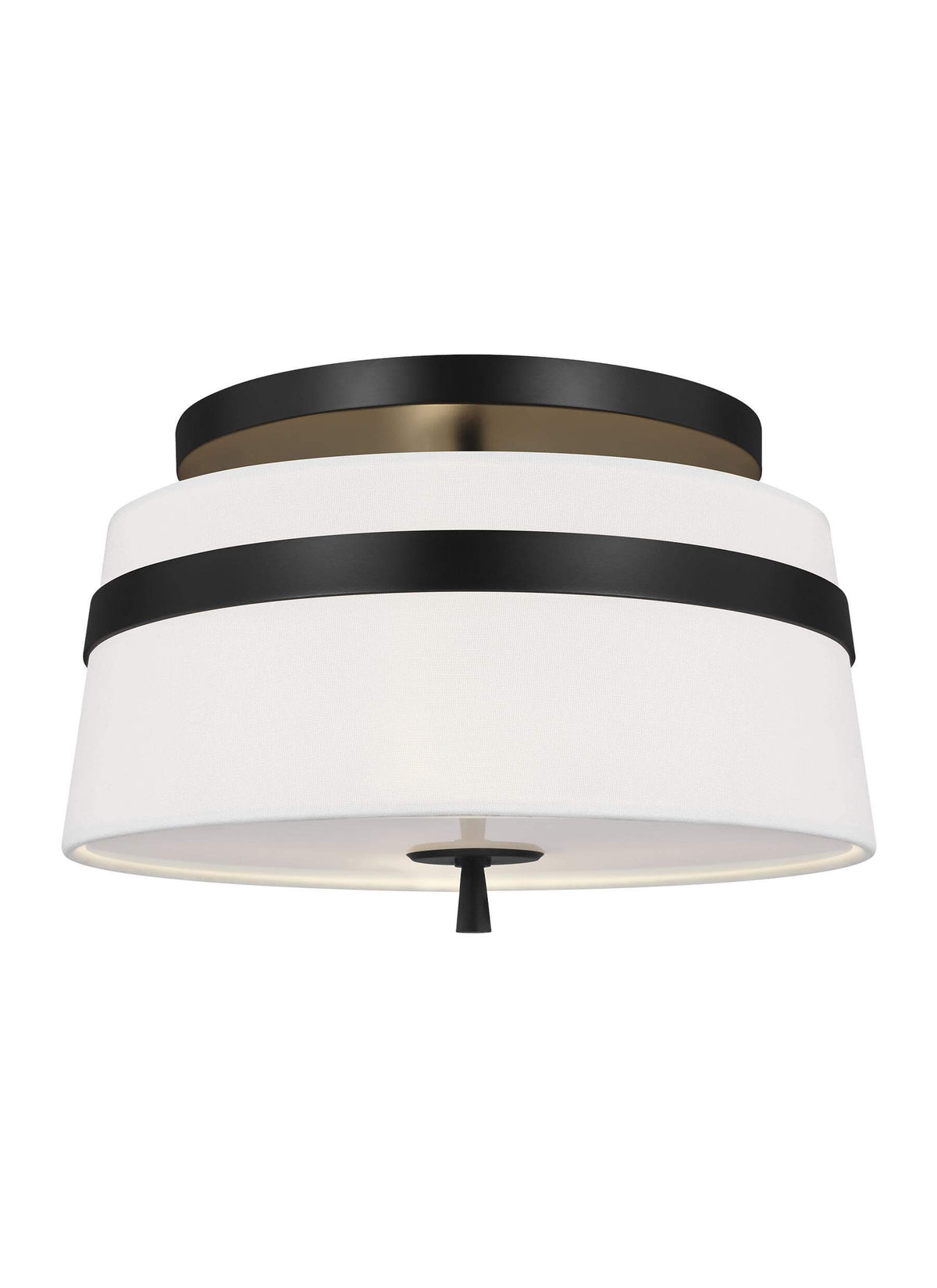 GENERATION LIGHTING Cordtlandt Small Semi-Flush Mount Aged Iron AF1143AI