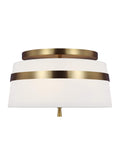 GENERATION LIGHTING Cordtlandt Small Semi-Flush Mount Burnished Brass AF1143BBS