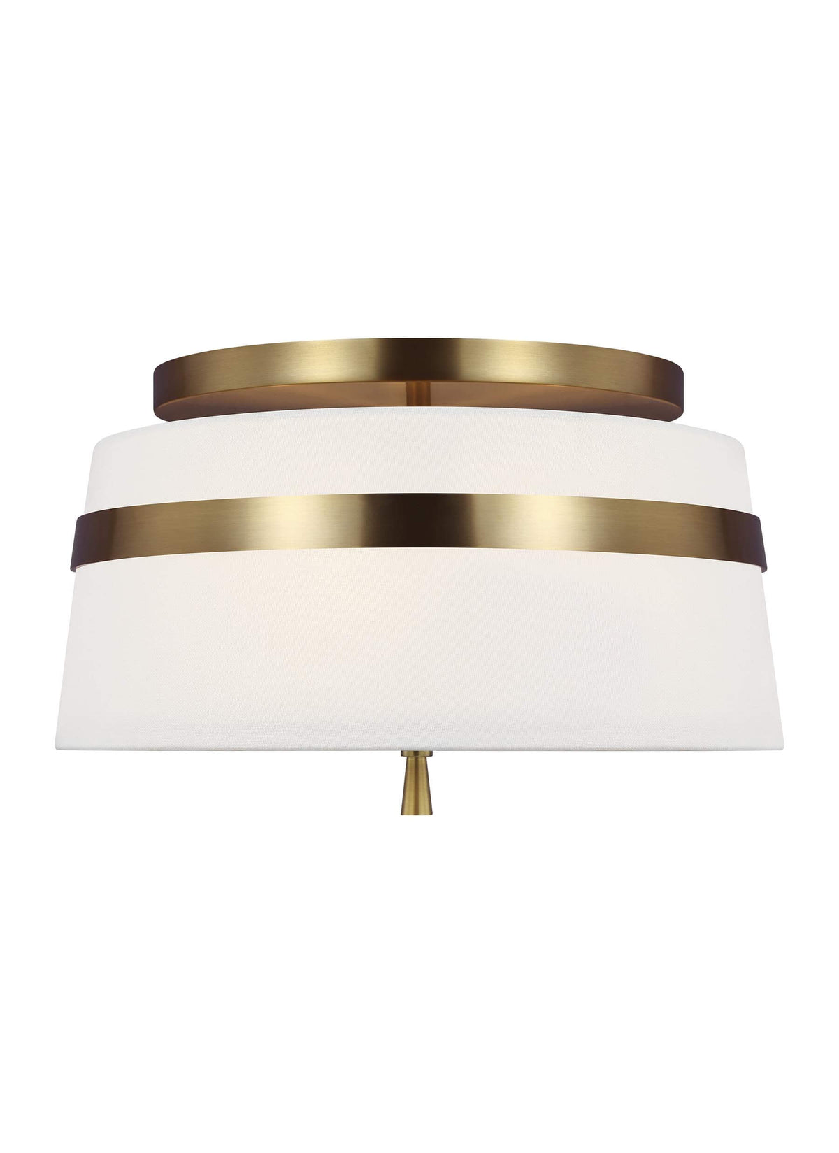 GENERATION LIGHTING Cordtlandt Small Semi-Flush Mount Burnished Brass AF1143BBS