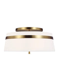 GENERATION LIGHTING Cordtlandt Large Semi-Flush Mount Burnished Brass AF1153BBS