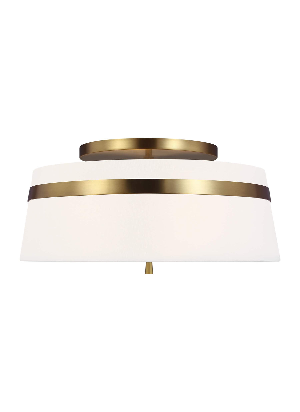 GENERATION LIGHTING Cordtlandt Large Semi-Flush Mount Burnished Brass AF1153BBS