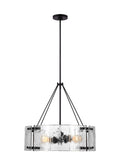 GENERATION LIGHTING  Calvert Medium Chandelier Aged Iron AP1234AI