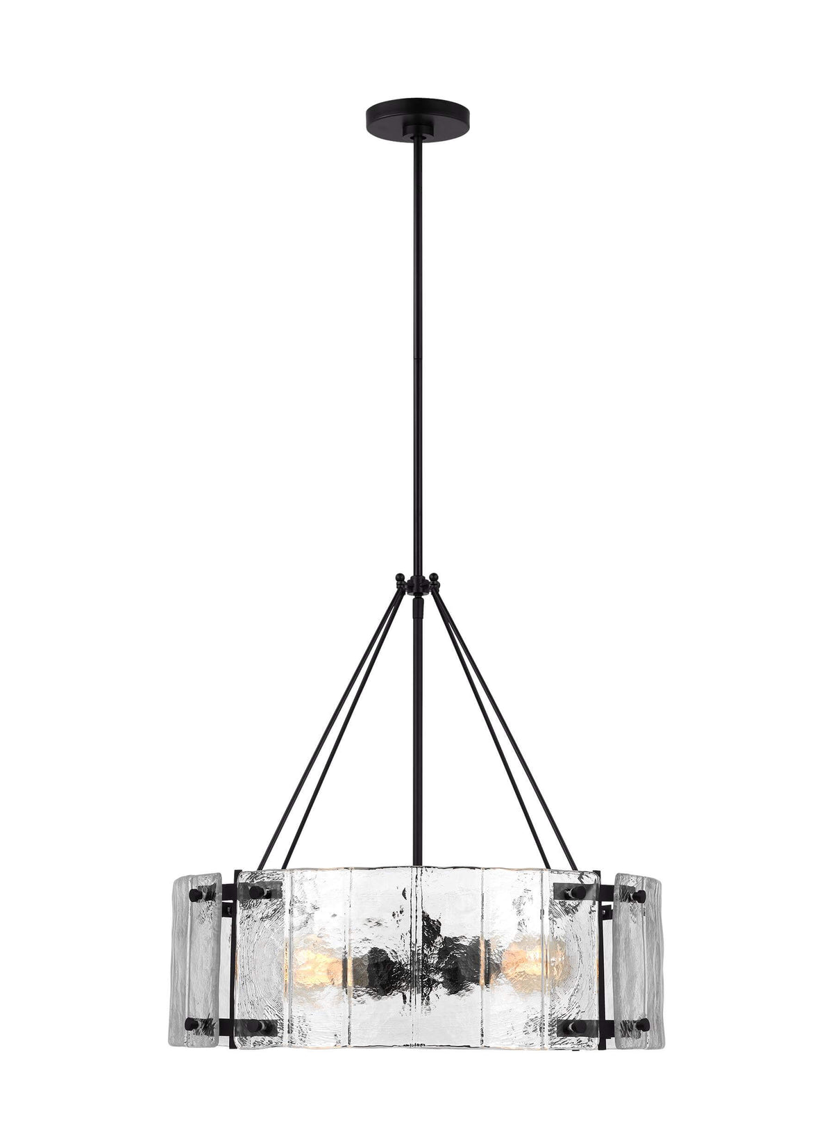 GENERATION LIGHTING  Calvert Medium Chandelier Aged Iron AP1234AI