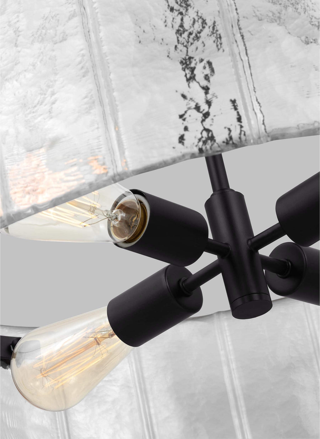 GENERATION LIGHTING  Calvert Medium Chandelier Aged Iron AP1234AI