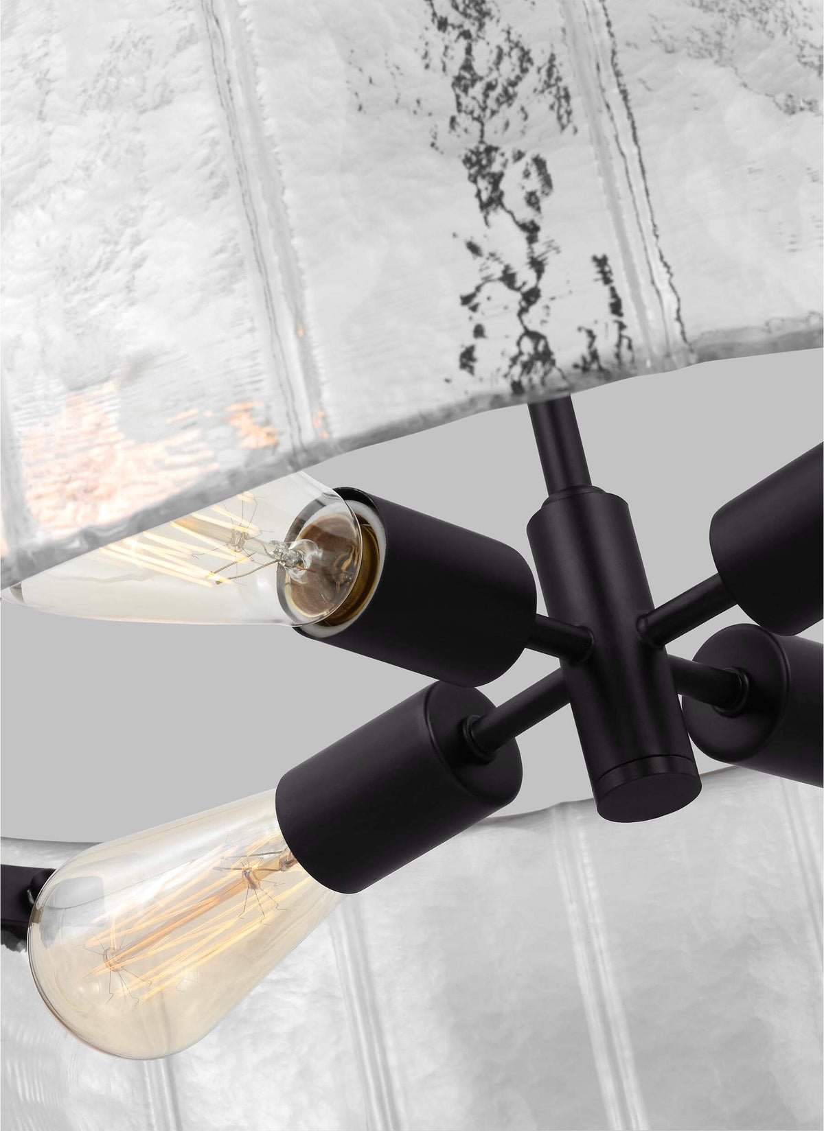 GENERATION LIGHTING  Calvert Medium Chandelier Aged Iron AP1234AI
