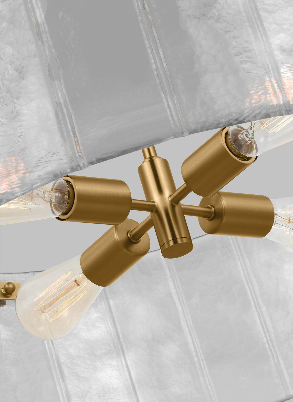 GENERATION LIGHTING  Calvert Medium Chandelier Burnished Brass AP1234BBS