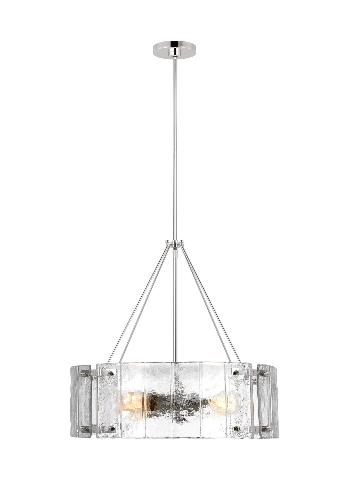 GENERATION LIGHTING  Calvert Medium Chandelier Polished Nickel AP1234PN