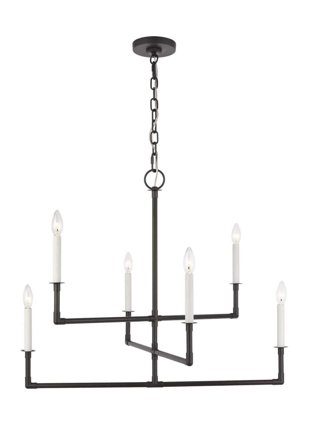 GENERATION LIGHTING Bayview Medium Chandelier Aged Iron CC1346AI