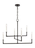 GENERATION LIGHTING Bayview Medium Chandelier Aged Iron CC1346AI