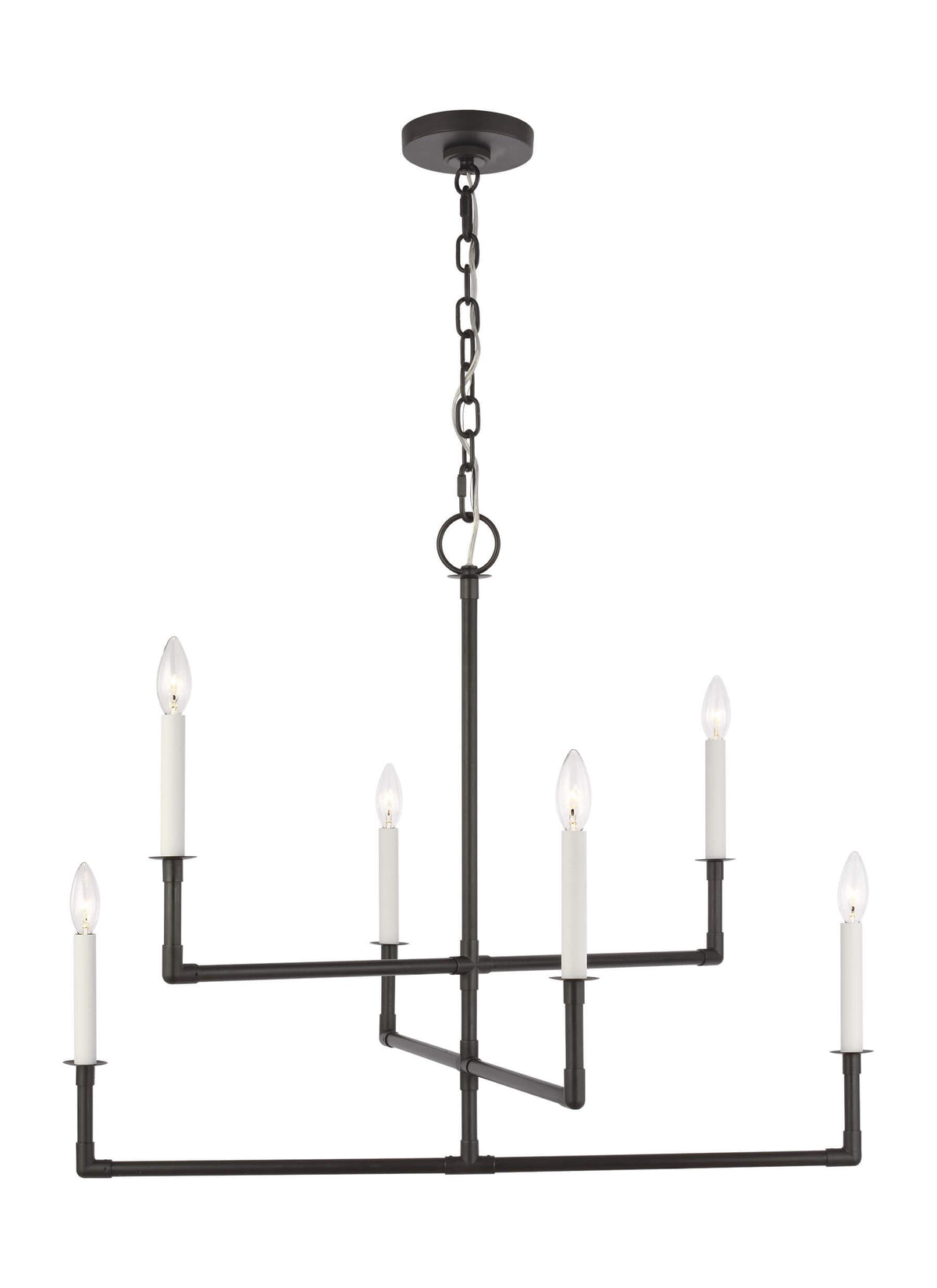 GENERATION LIGHTING Bayview Medium Chandelier Aged Iron CC1346AI