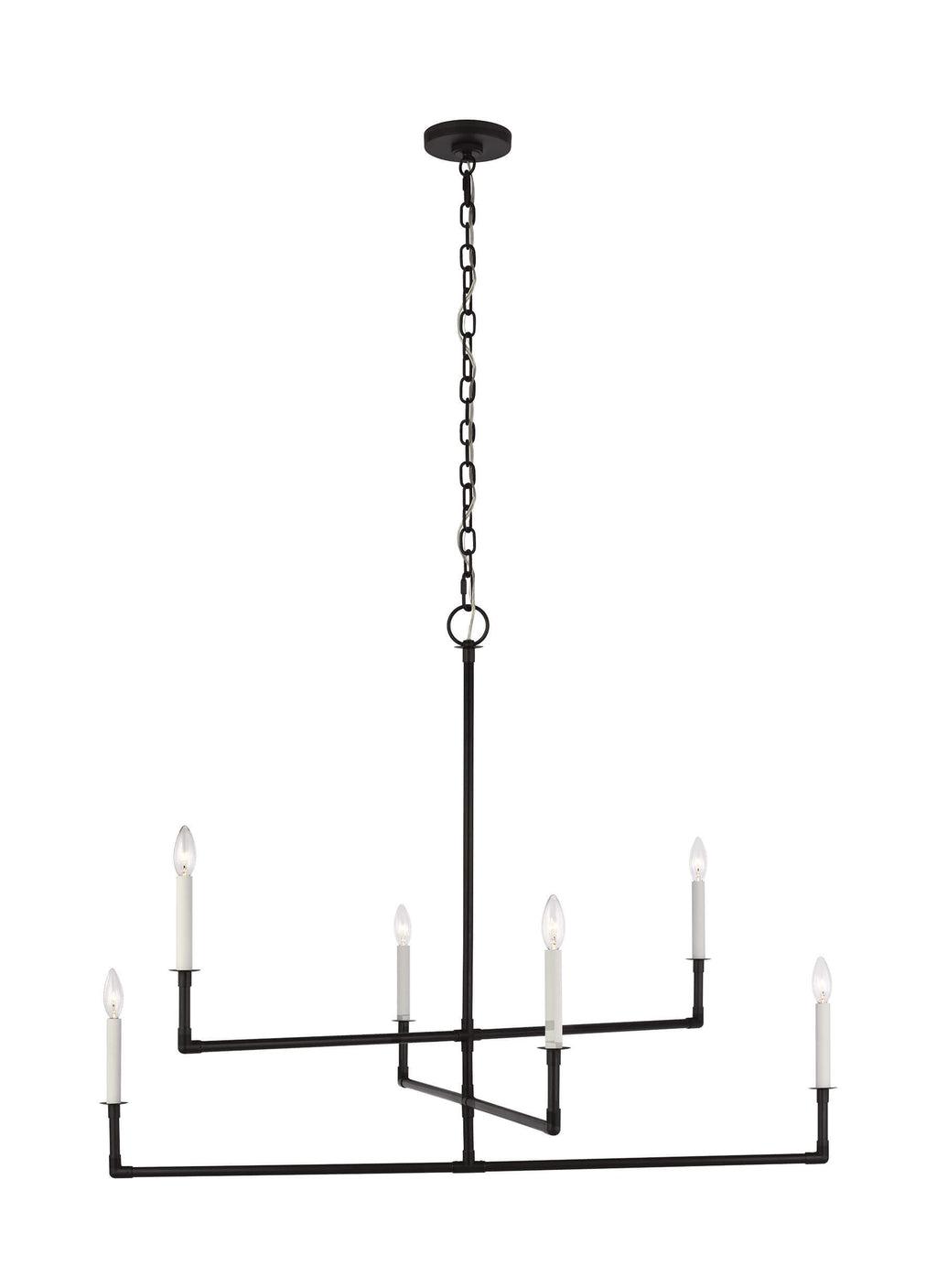 GENERATION LIGHTING Bayview Large Chandelier Aged Iron CC1356AI