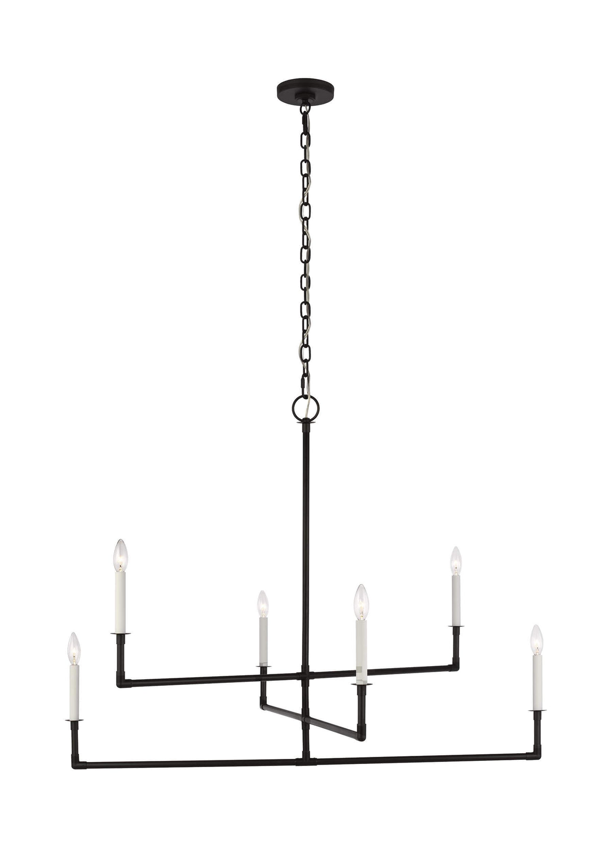 GENERATION LIGHTING Bayview Large Chandelier Aged Iron CC1356AI
