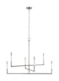 GENERATION LIGHTING Bayview Large Chandelier Polished Nickel CC1356PN