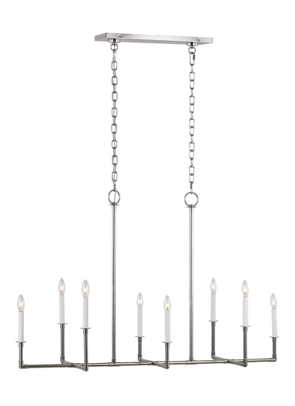 GENERATION LIGHTING Bayview Linear Chandelier Polished Nickel CC1368PN