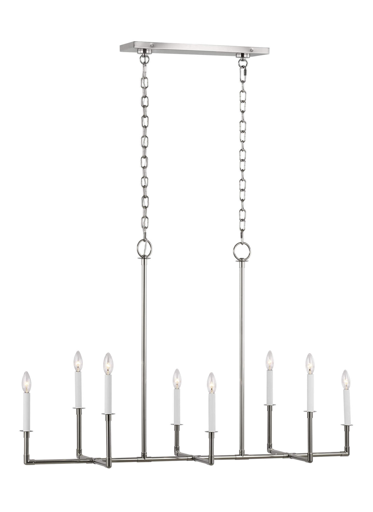 GENERATION LIGHTING Bayview Linear Chandelier Polished Nickel CC1368PN