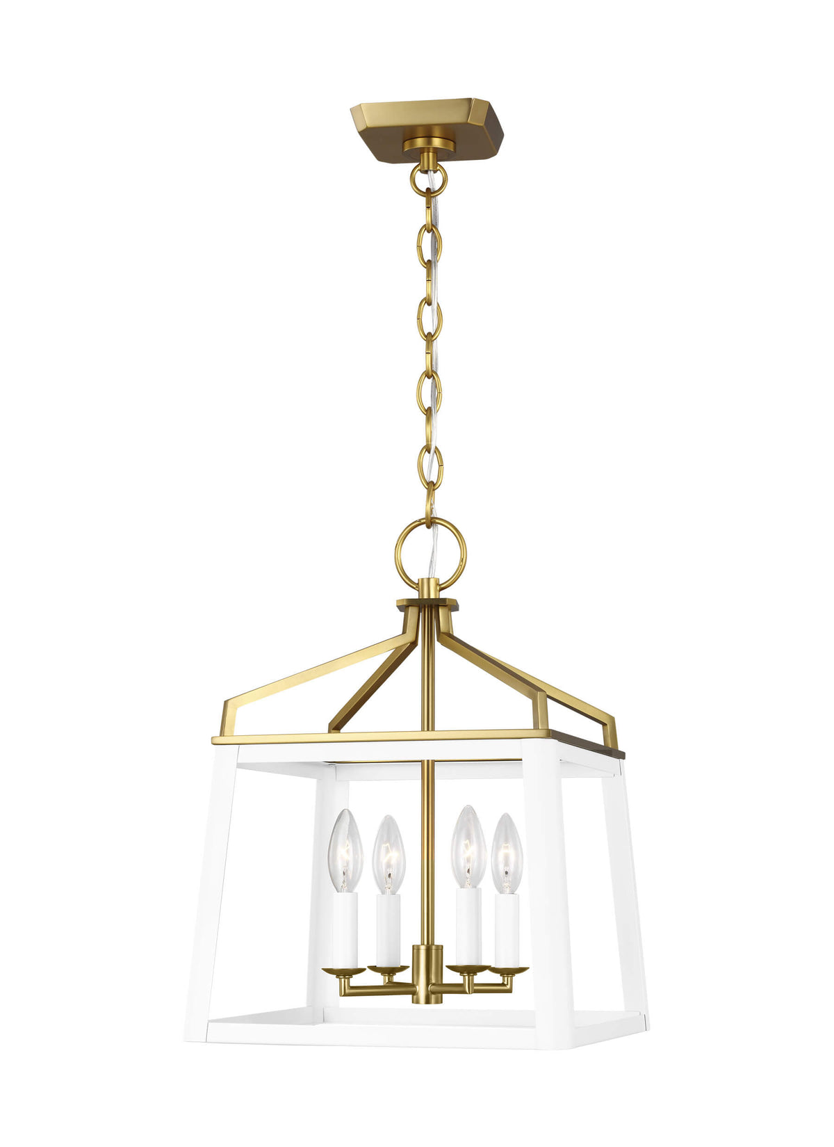 GENERATION LIGHTING  Carlow Medium Lantern Matte White CC1564MWTBBS