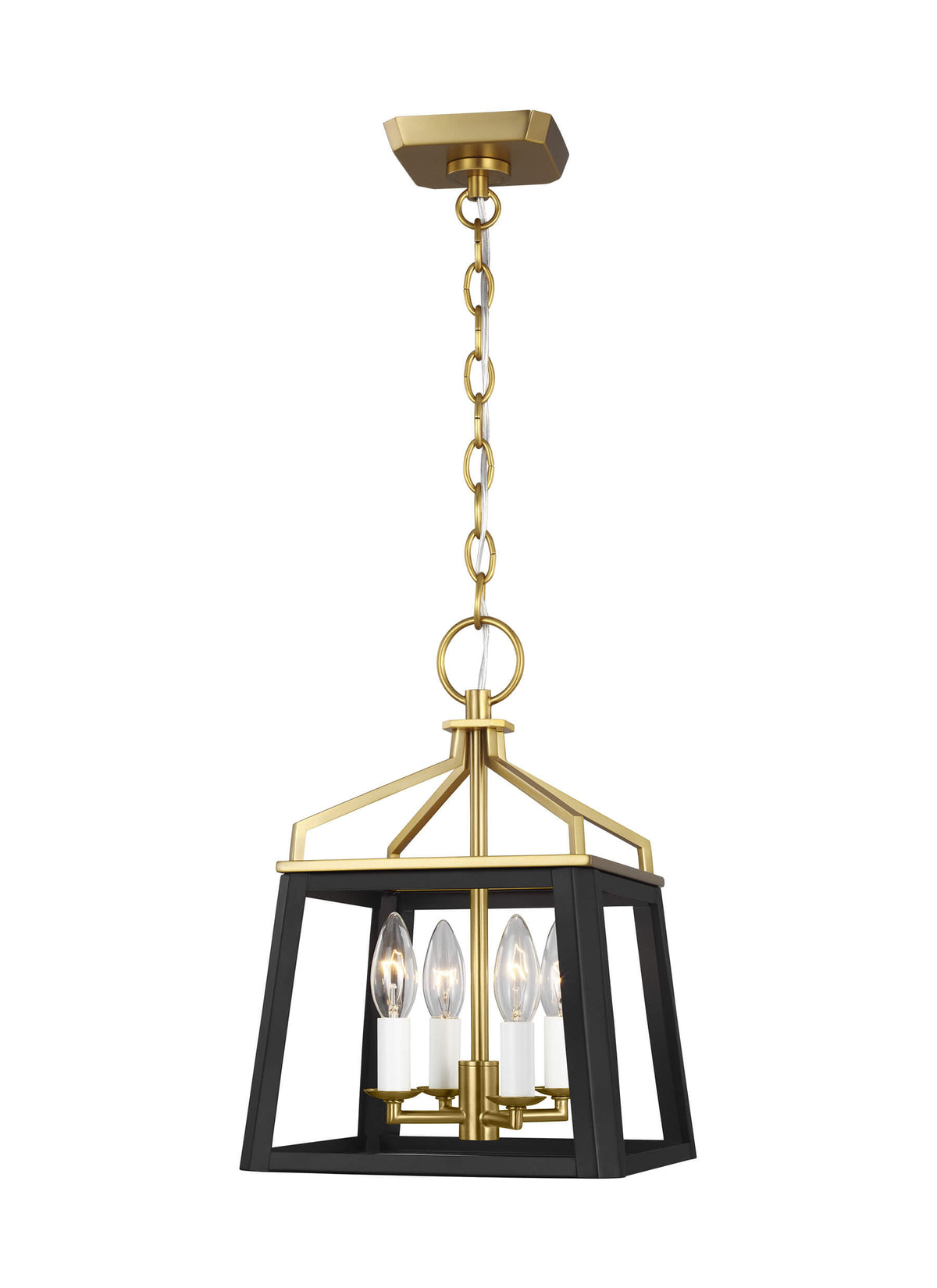 GENERATION LIGHTING Carlow Small Lantern Midnight Black CC1574MBKBBS