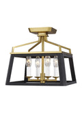 GENERATION LIGHTING Carlow Flush Mount Midnight Black CF1084MBKBBS