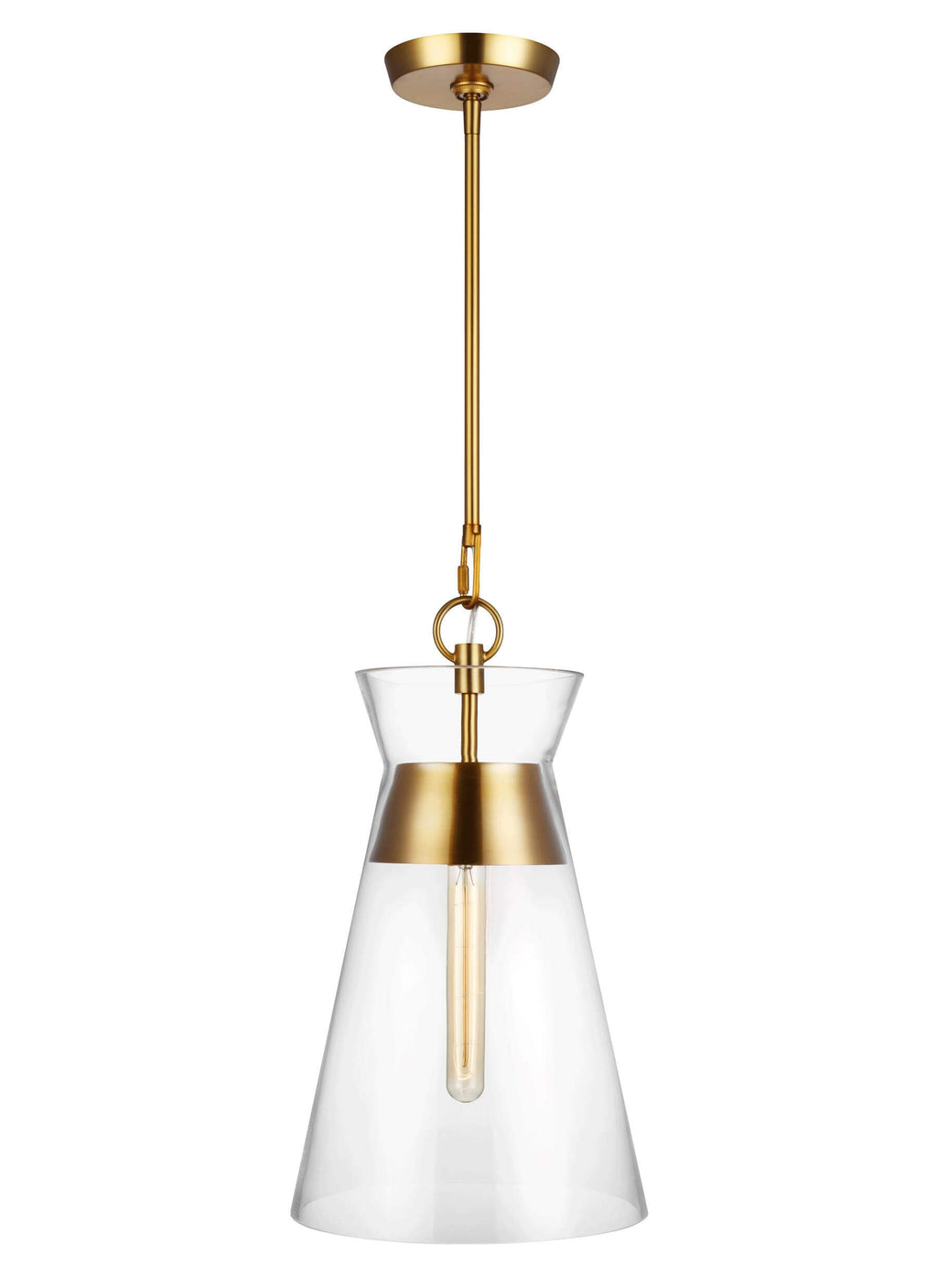 GENERATION LIGHTING Atlantic Narrow Pendant Burnished Brass CP1021BBS
