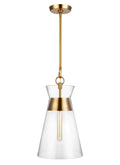GENERATION LIGHTING Atlantic Narrow Pendant Burnished Brass CP1021BBS