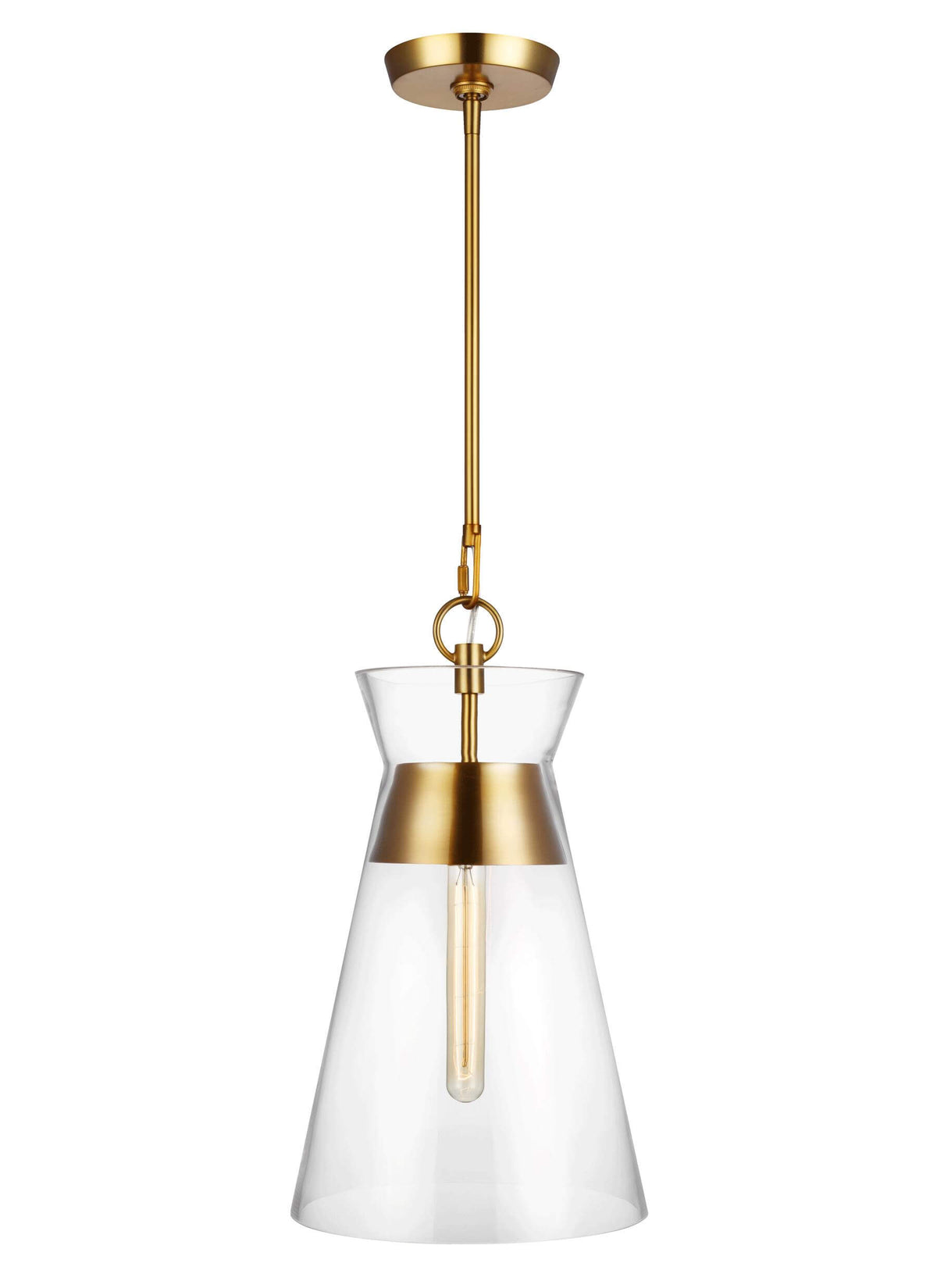 GENERATION LIGHTING Atlantic Narrow Pendant Burnished Brass CP1021BBS