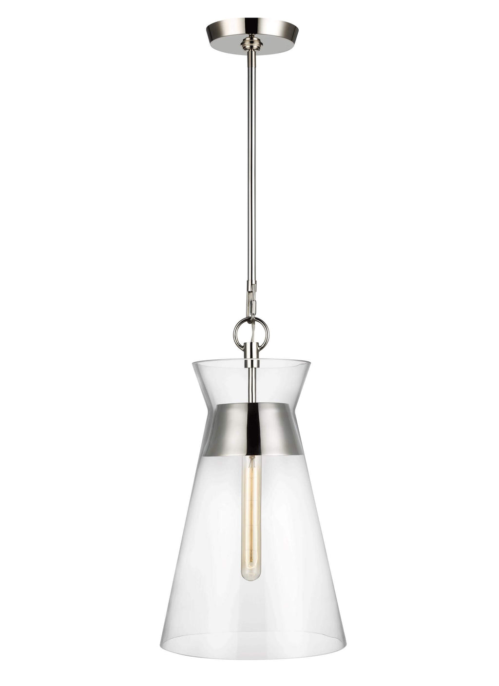 GENERATION LIGHTING Atlantic Narrow Pendant Polished Nickel CP1021PN