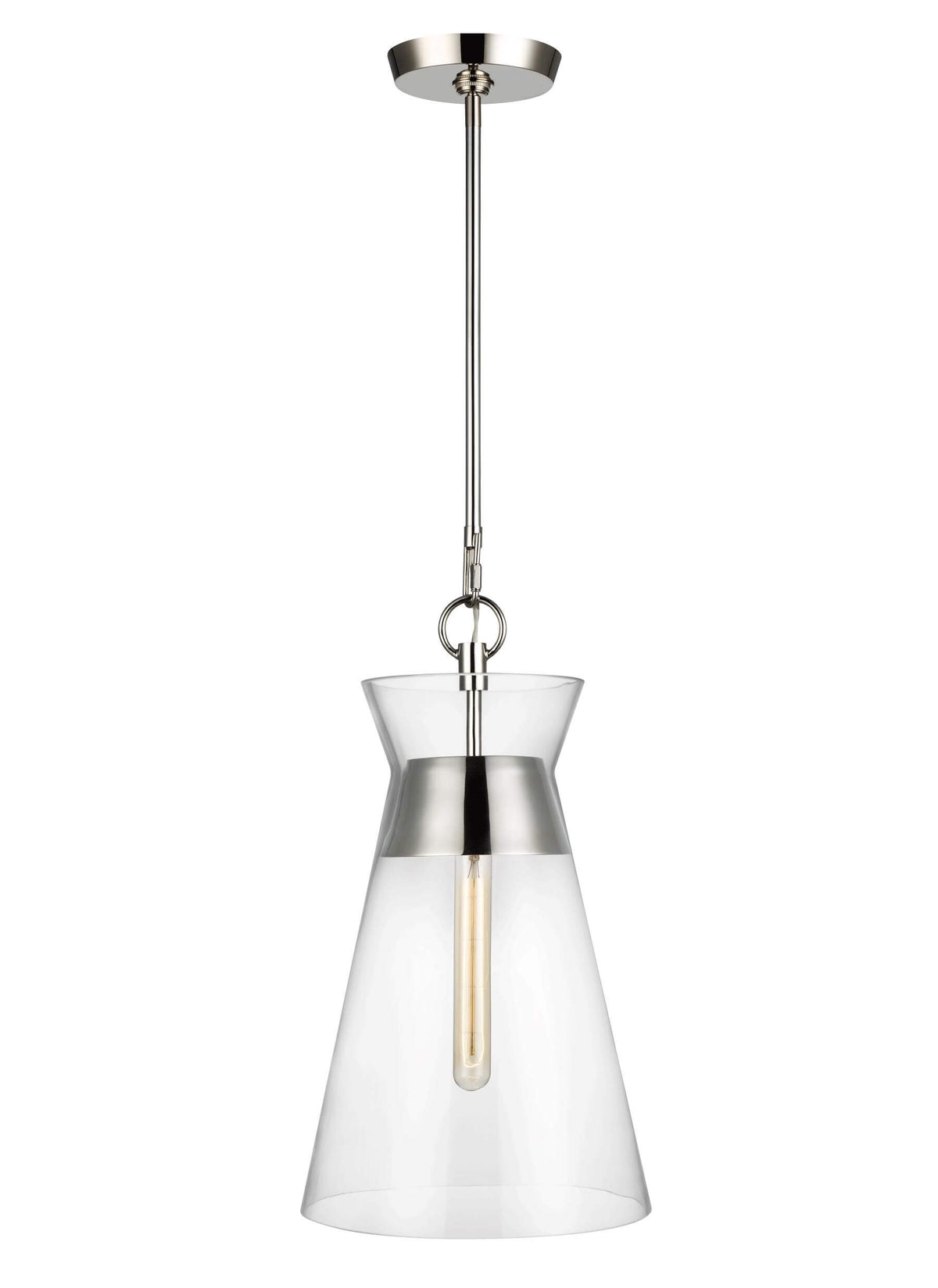 GENERATION LIGHTING Atlantic Narrow Pendant Polished Nickel CP1021PN