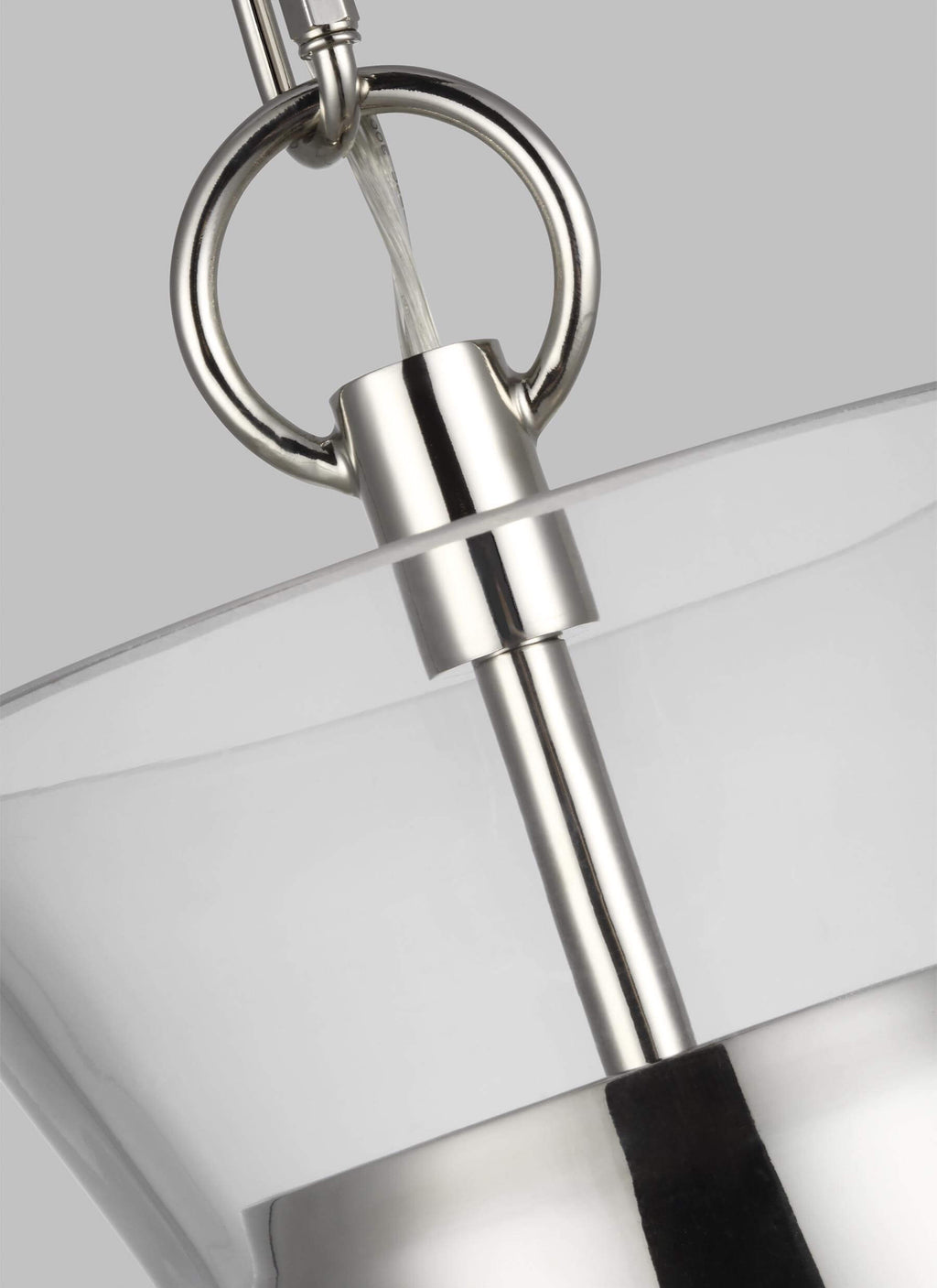 GENERATION LIGHTING Atlantic Narrow Pendant Polished Nickel CP1021PN