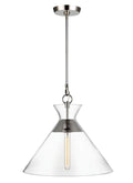 GENERATION LIGHTING Atlantic Wide Pendant Polished Nickel CP1031PN