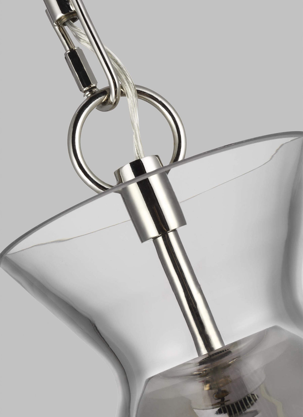 GENERATION LIGHTING Atlantic Wide Pendant Polished Nickel CP1031PN