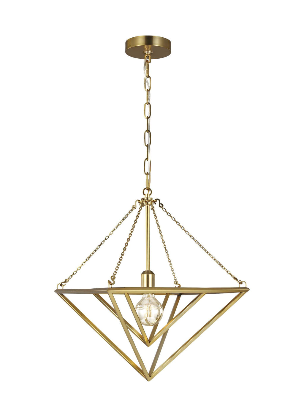 GENERATION LIGHTING  Carat Small Pendant Burnished Brass CP1131BBS